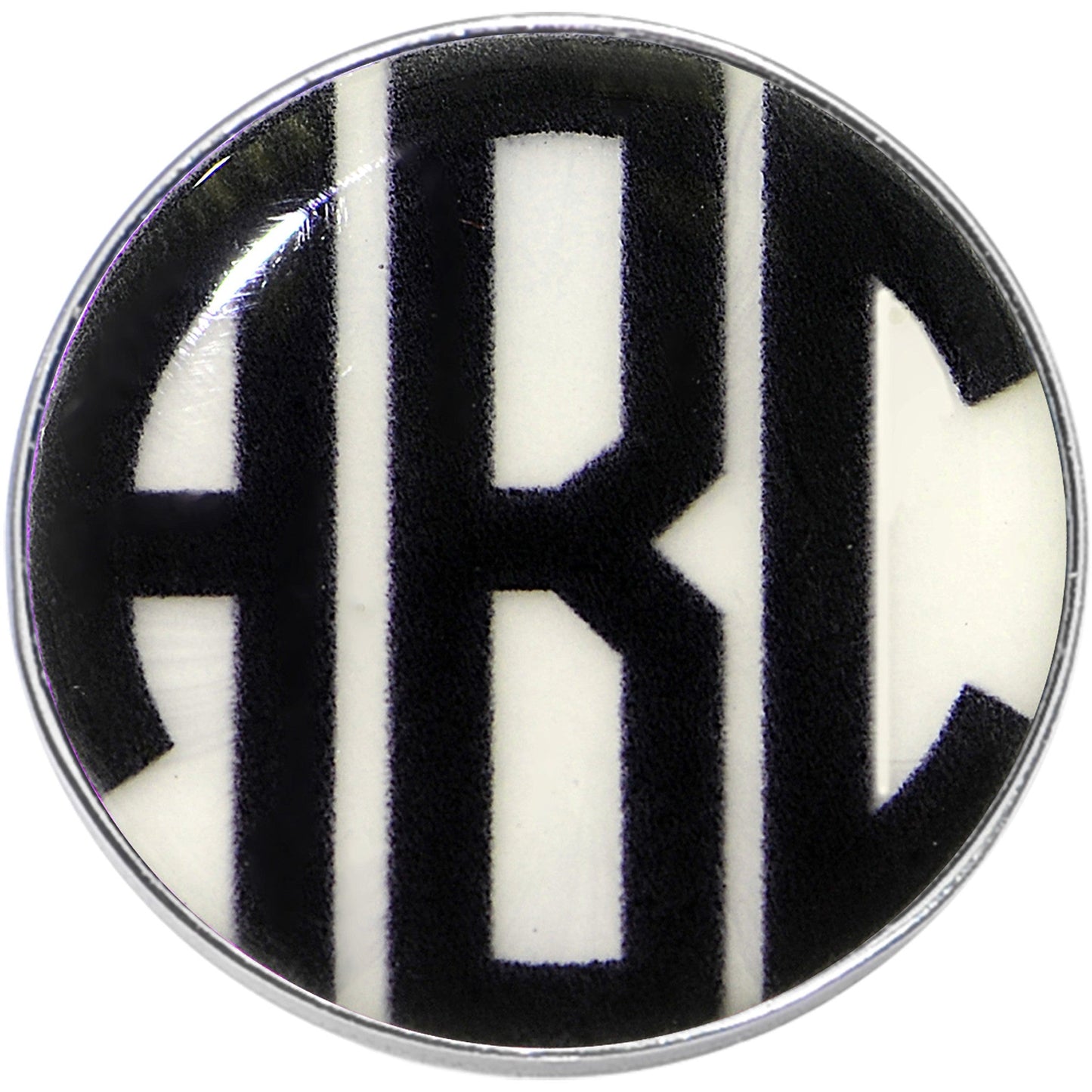 Glow in the Dark Custom Initial Personalized Logo Stud Earrings