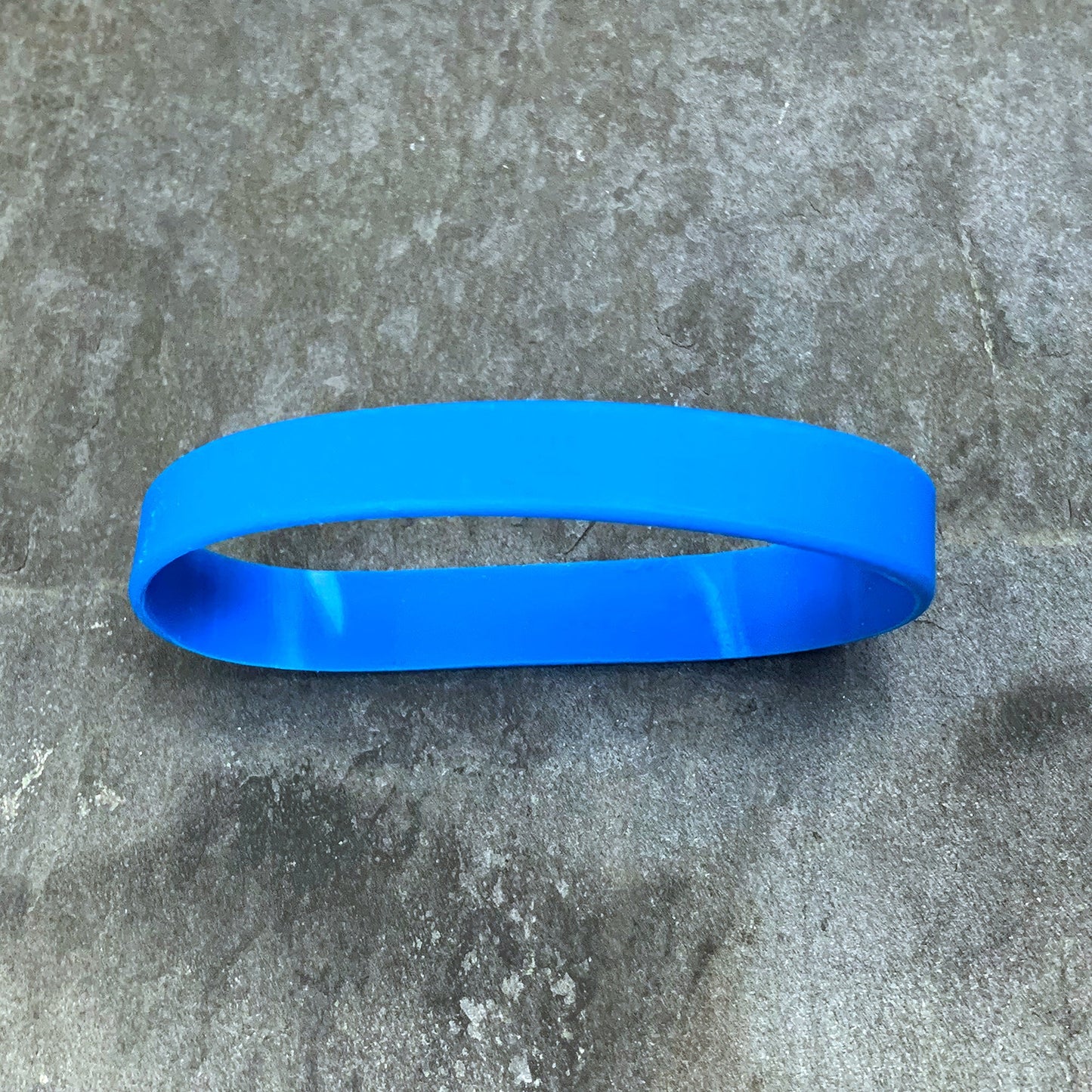 Custom No. 1 BLUE Silicone Bracelet