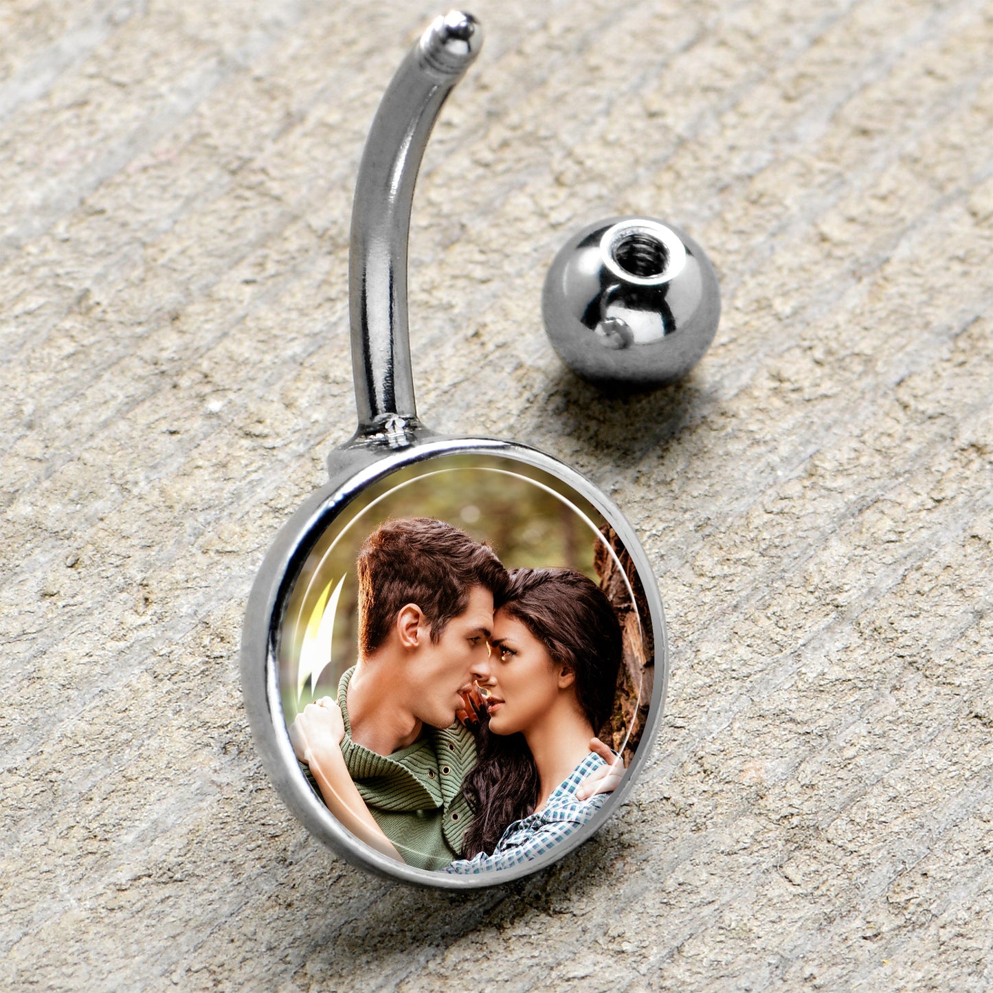 Custom Photo Belly Ring