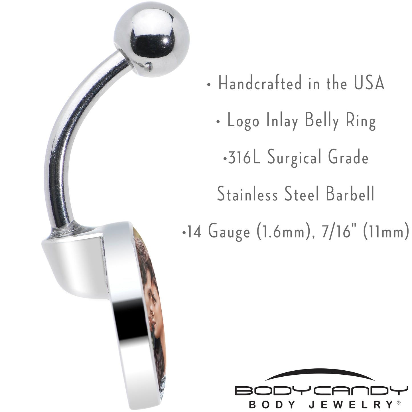 Custom Photo Belly Ring