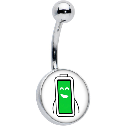 Battery Full Belly Ring by Onyx O