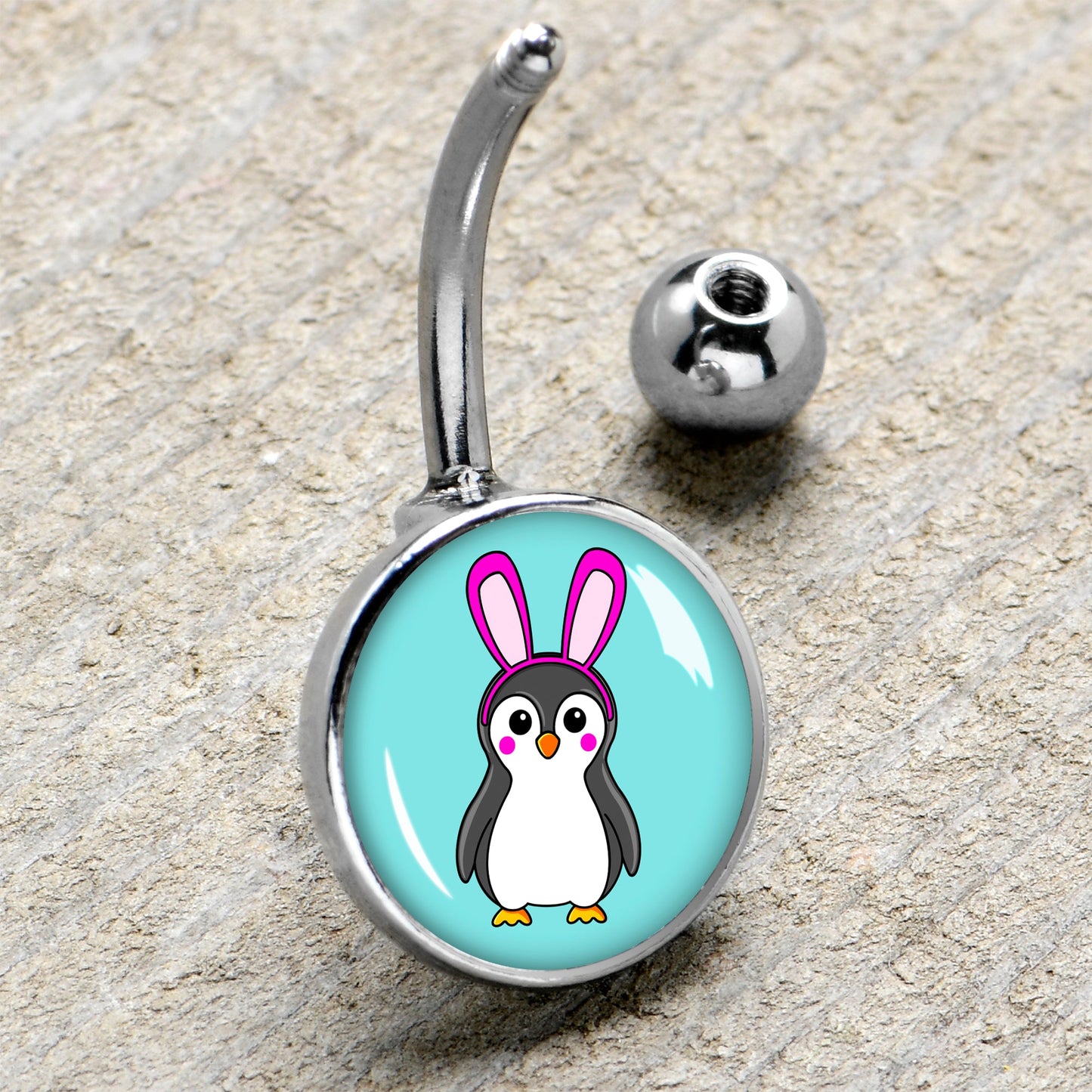 Bunny Penguin Belly Ring by Onyx O