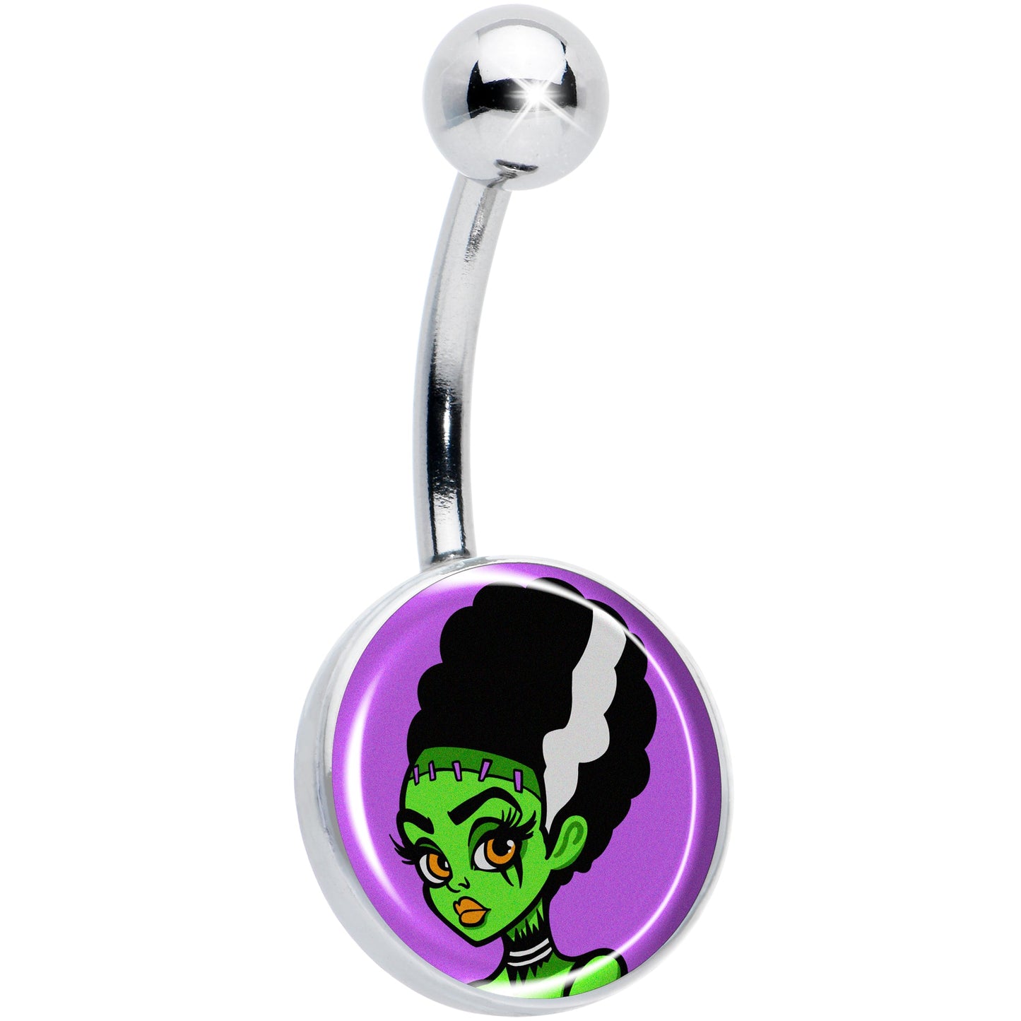 Bride of Frankenstein Belly Ring by Onyx O