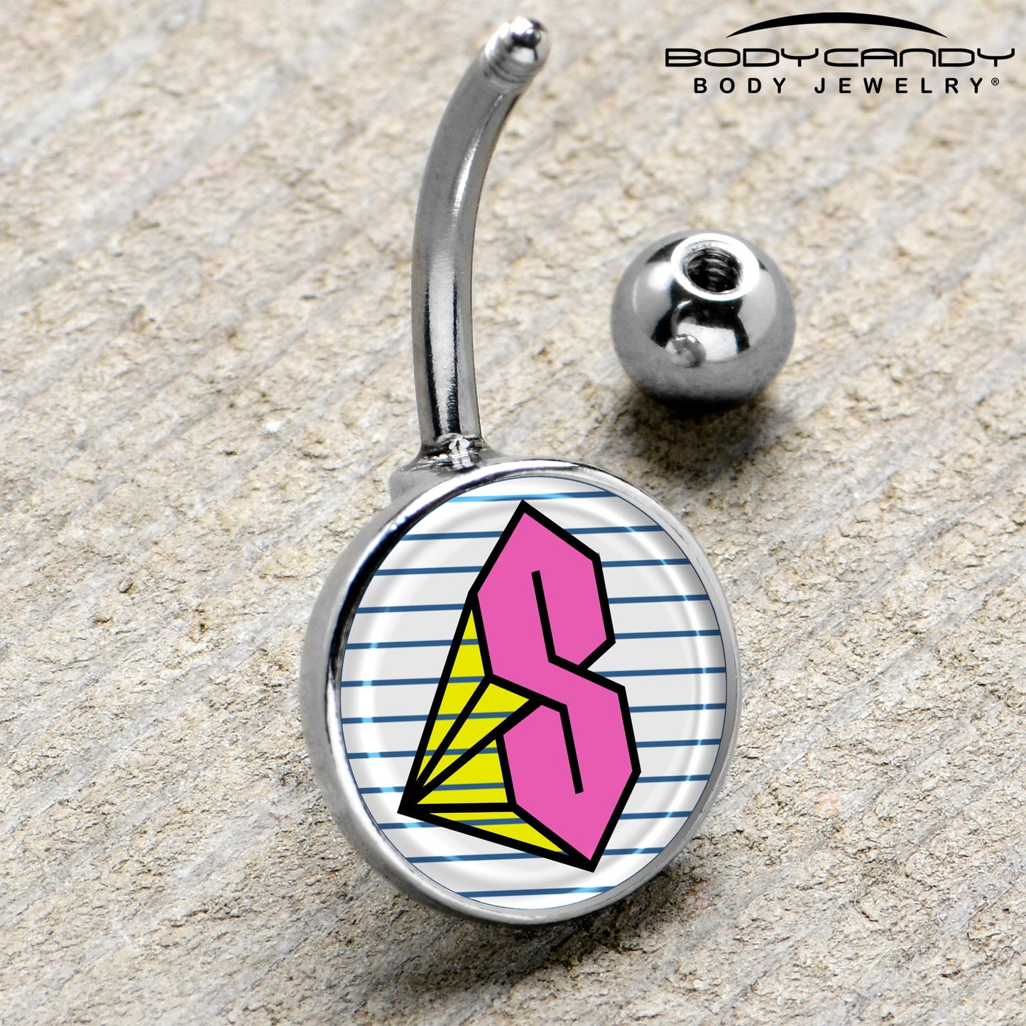 Hot Pink Cool S Belly Ring by Onyx O