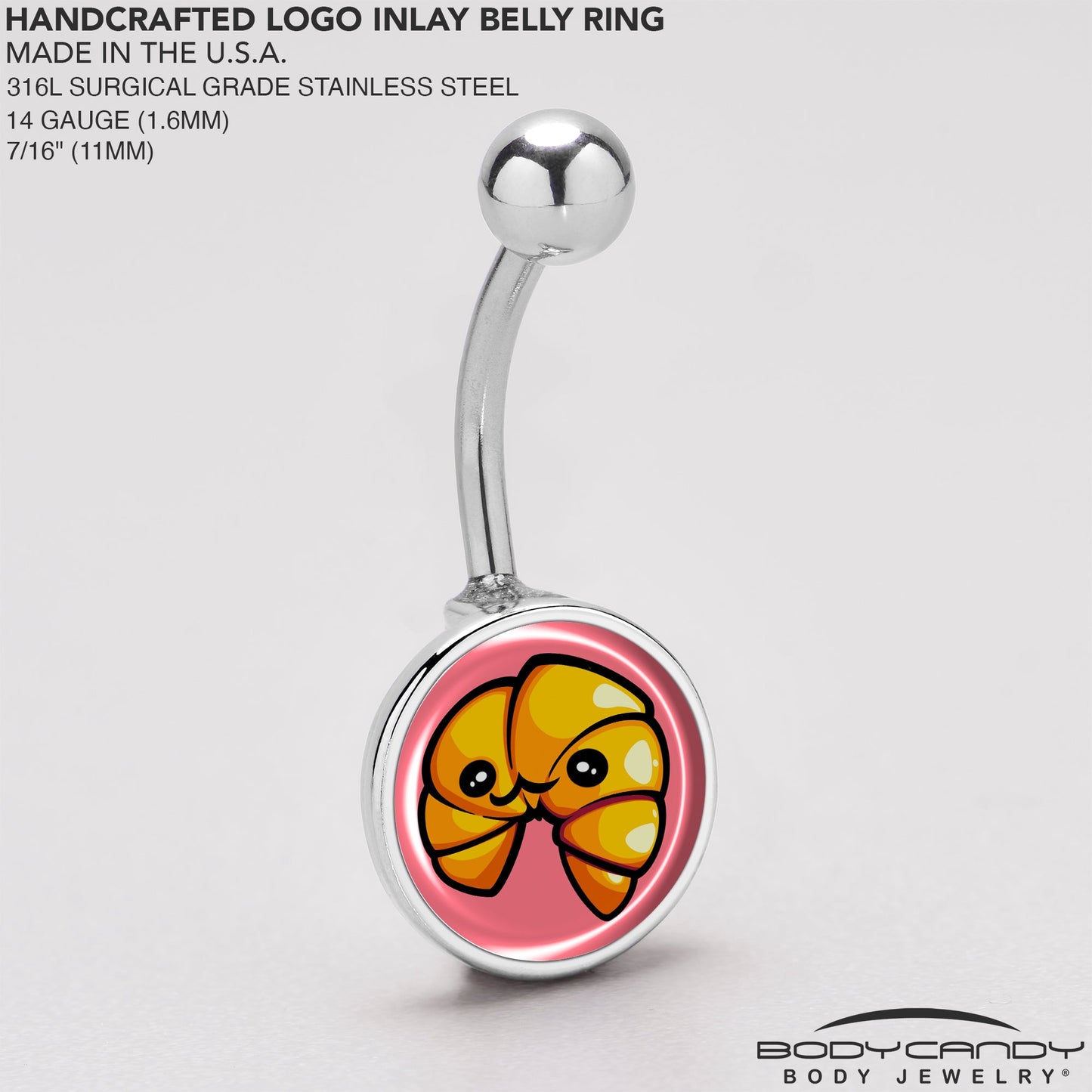 Quaso Croissant Belly Ring by Onyx O