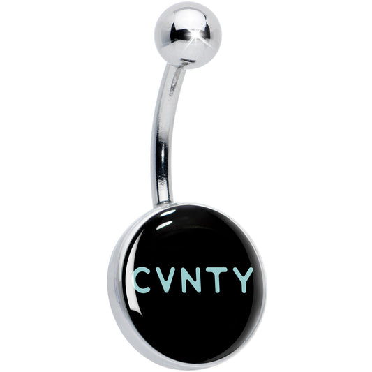 Phrase Logo CVNTY Belly Ring by Onyx O