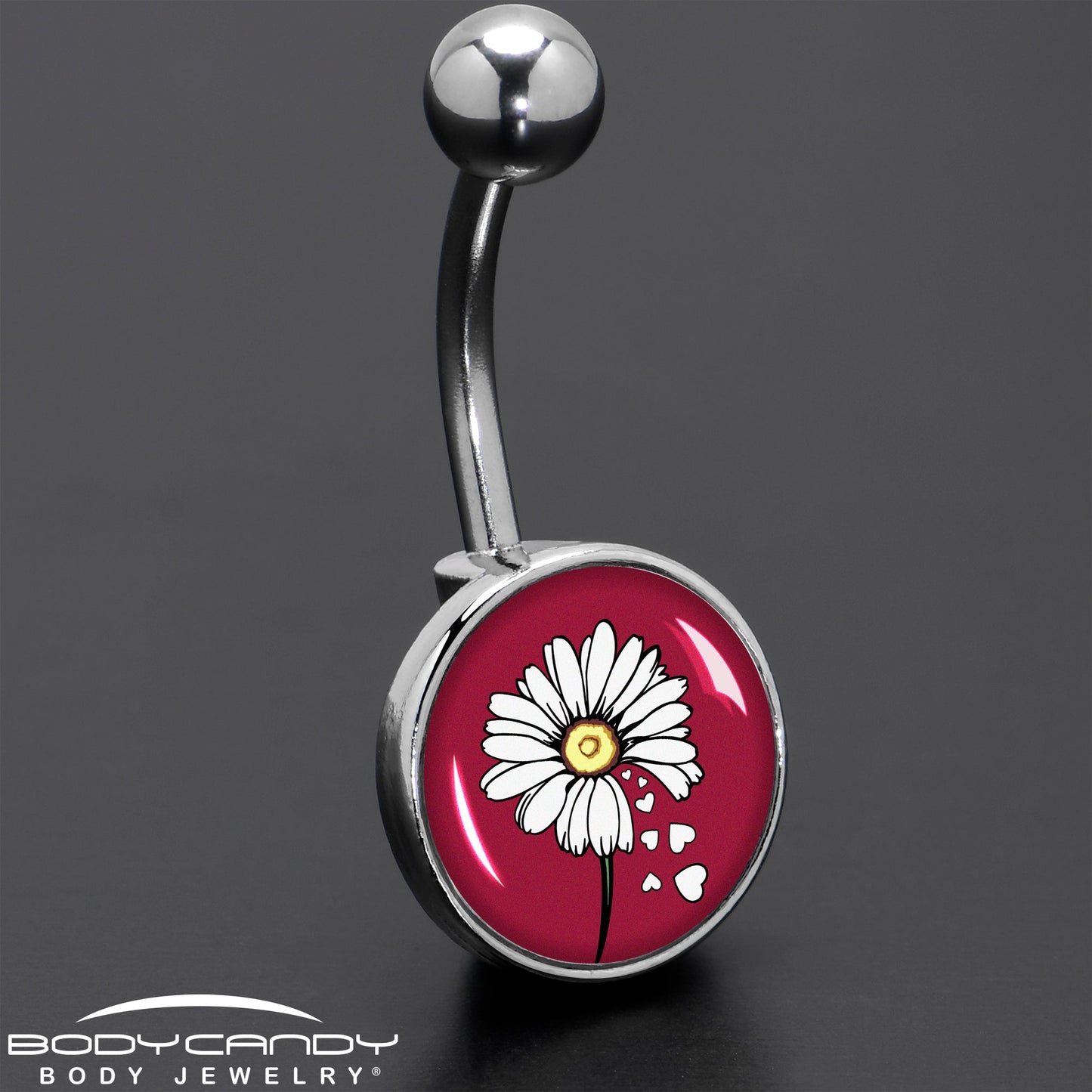 Love Me Not Flower Belly Ring by Onyx O