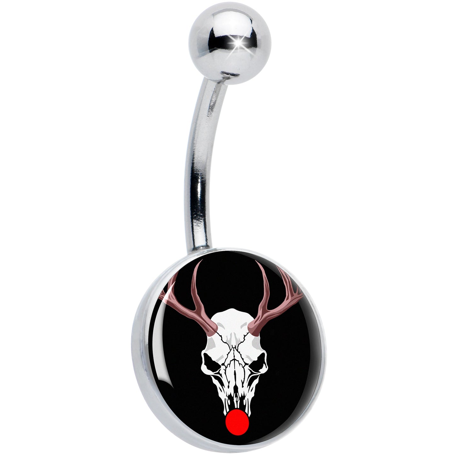 Holiday Dead Nosed Reindeer Belly Ring by Onyx O