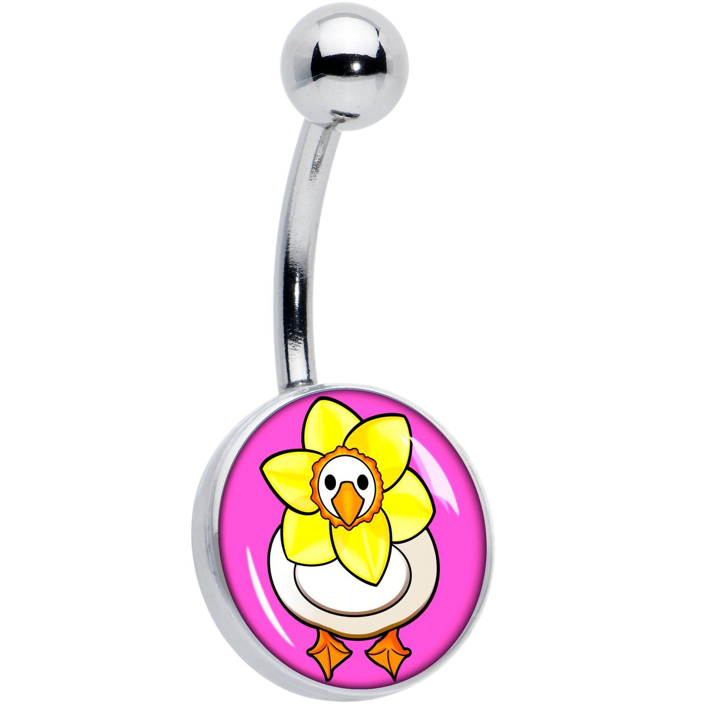 Daffodil Duck Belly Ring by Onyx O
