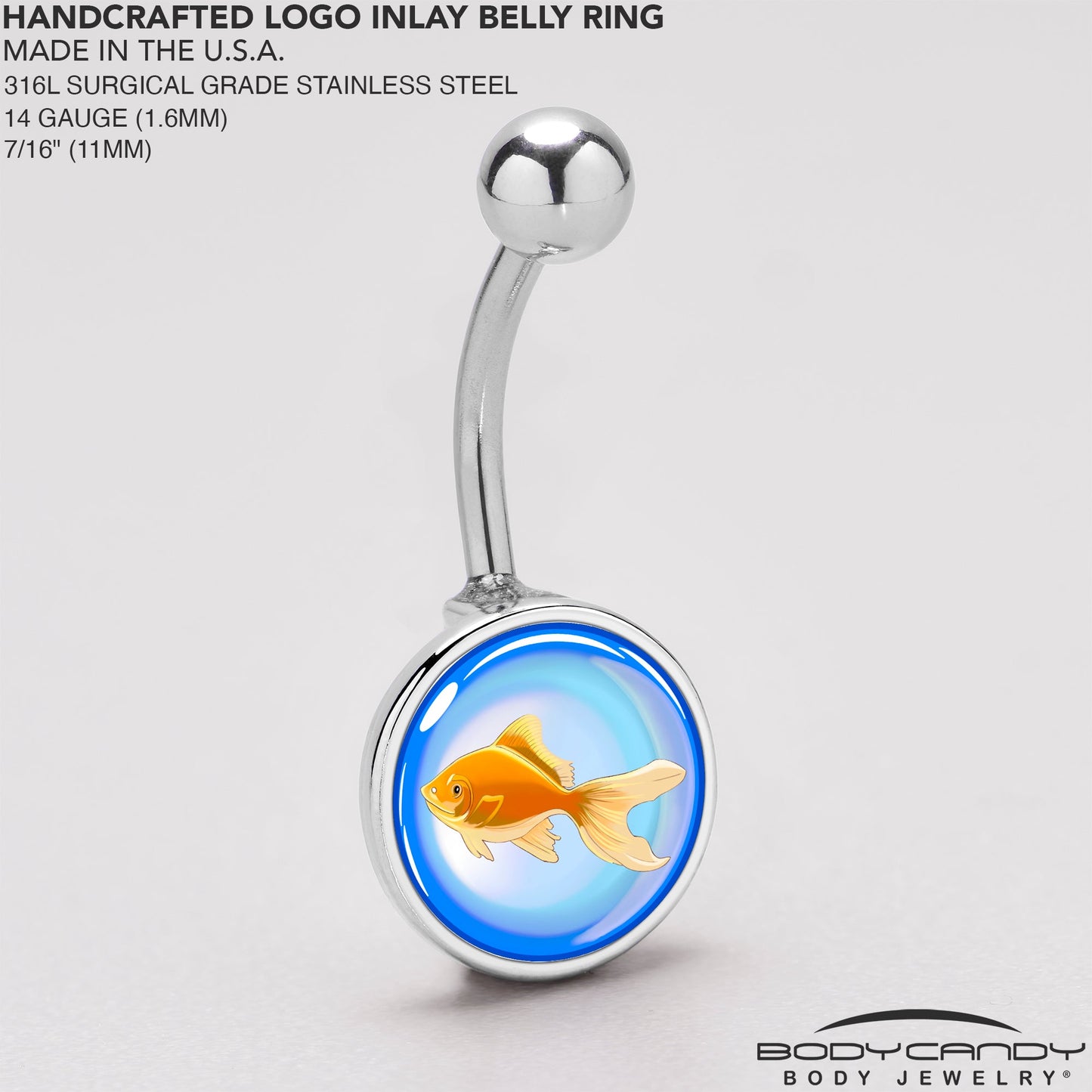 Gold Fish Belly Ring by Onyx O