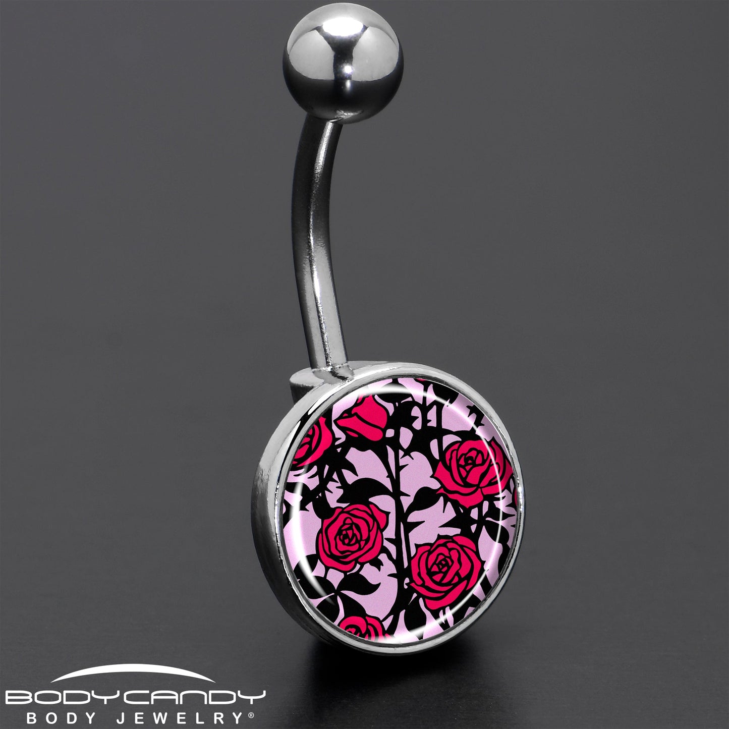 Blossom Creation Floral Love of Roses Belly Ring by Onyx O