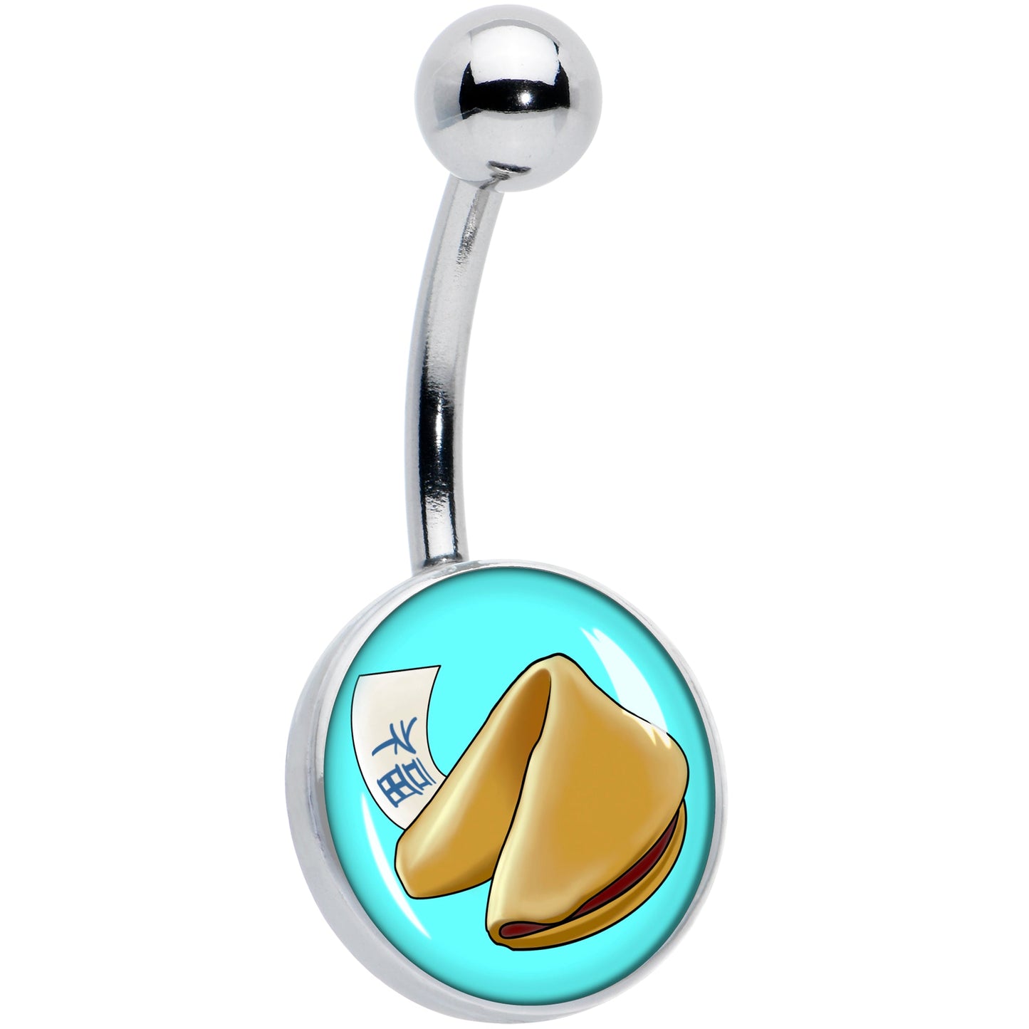 Fortune Cookie Belly Ring by Onyx O