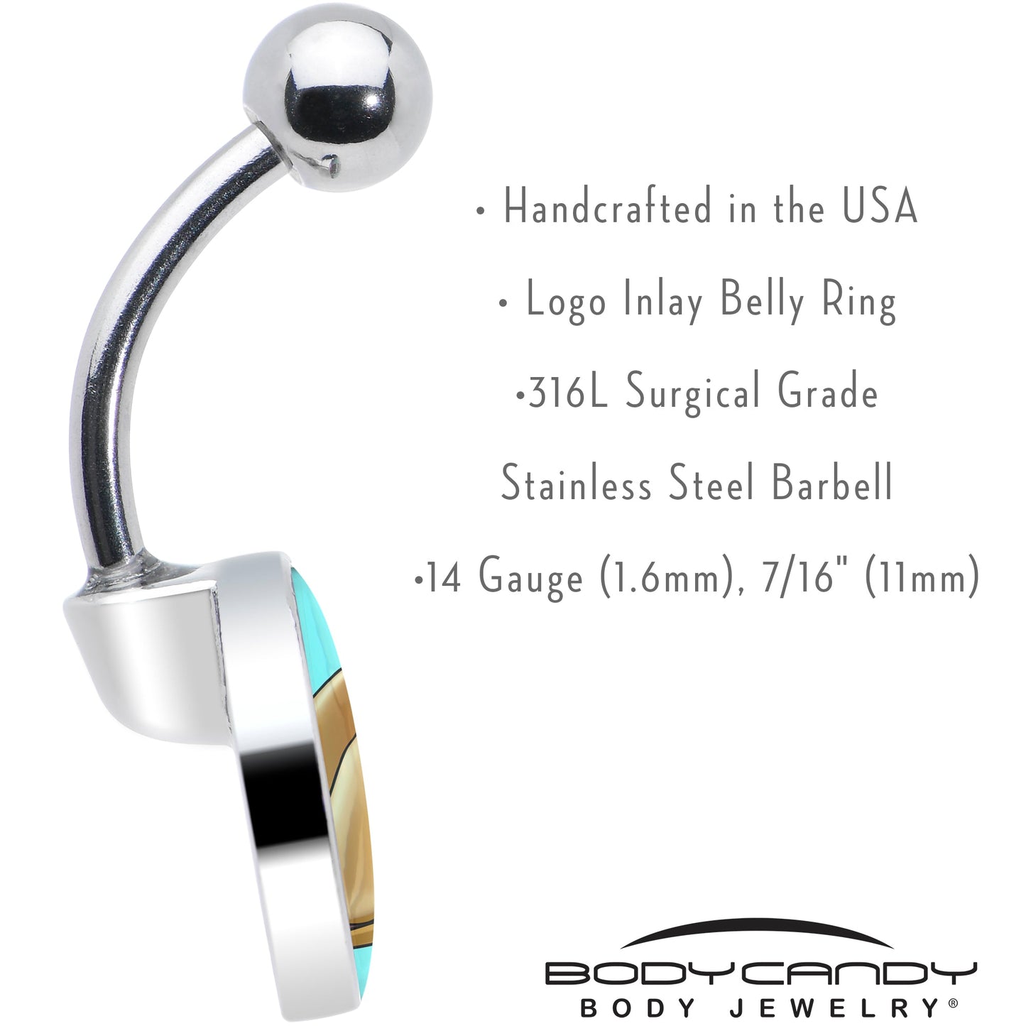 Fortune Cookie Belly Ring by Onyx O