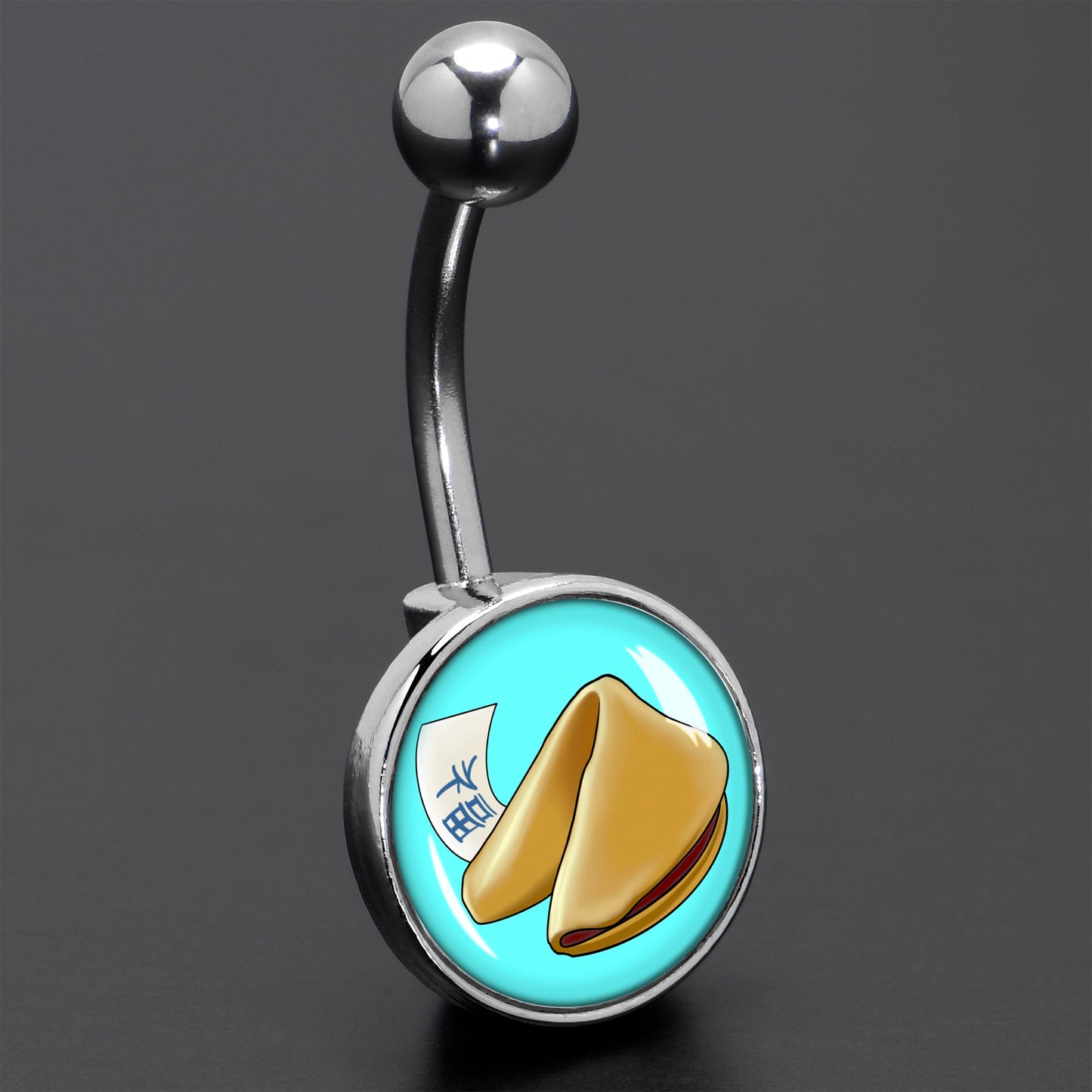 Fortune Cookie Belly Ring by Onyx O