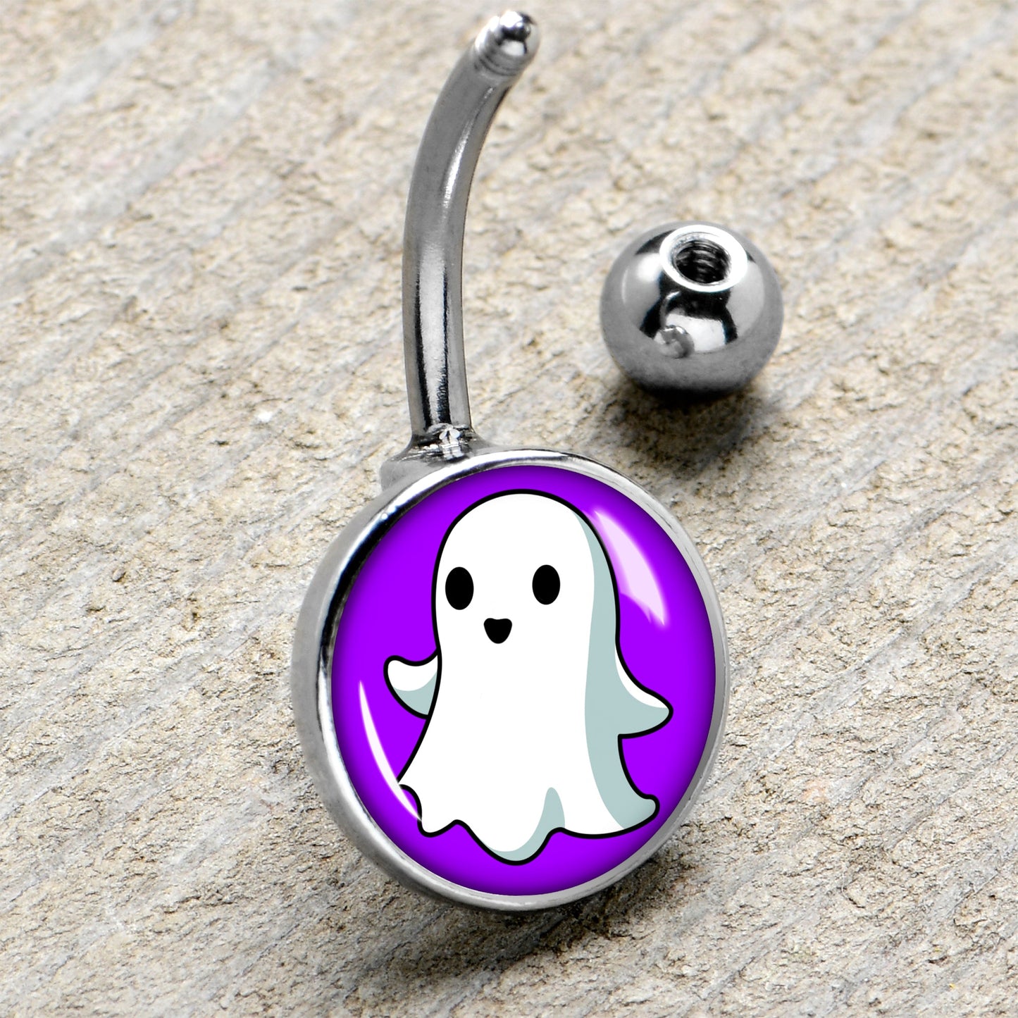 Ghost Belly Ring by Onyx O