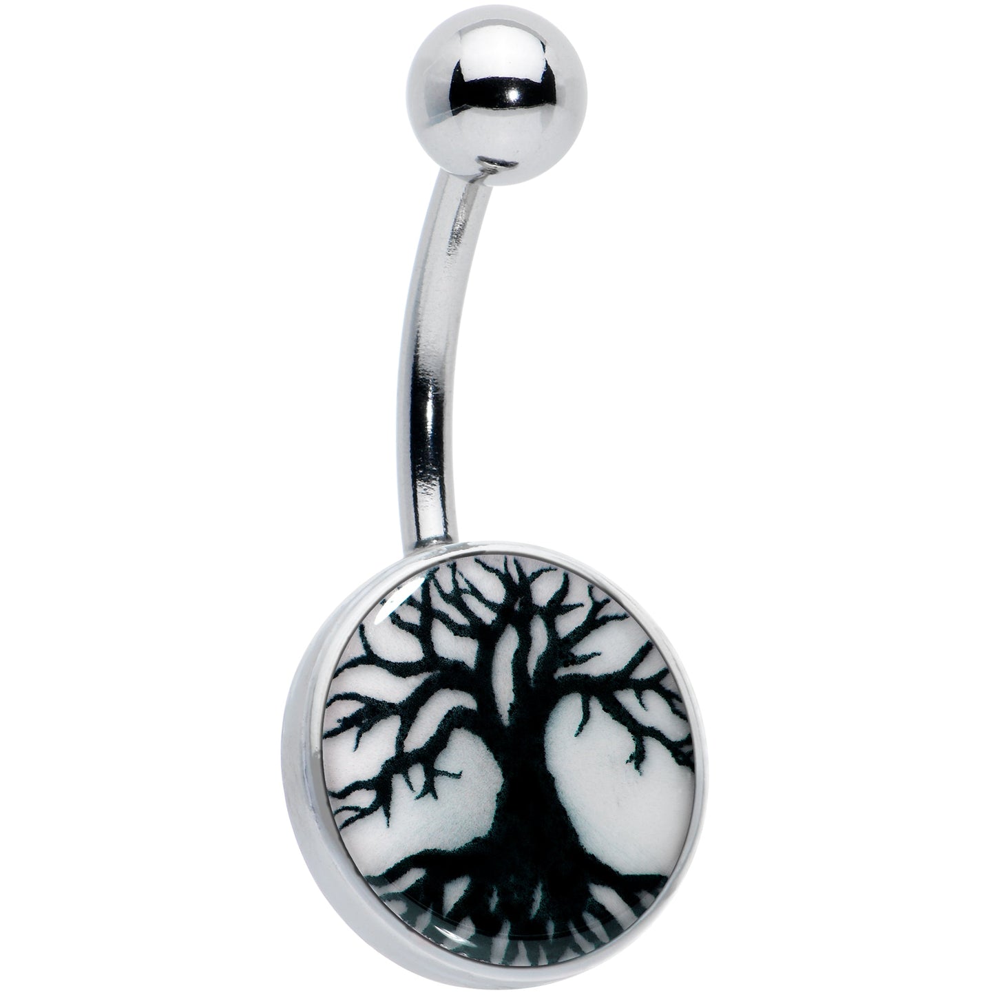 Glow in the Dark Tree of Life Belly Ring by Onyx O