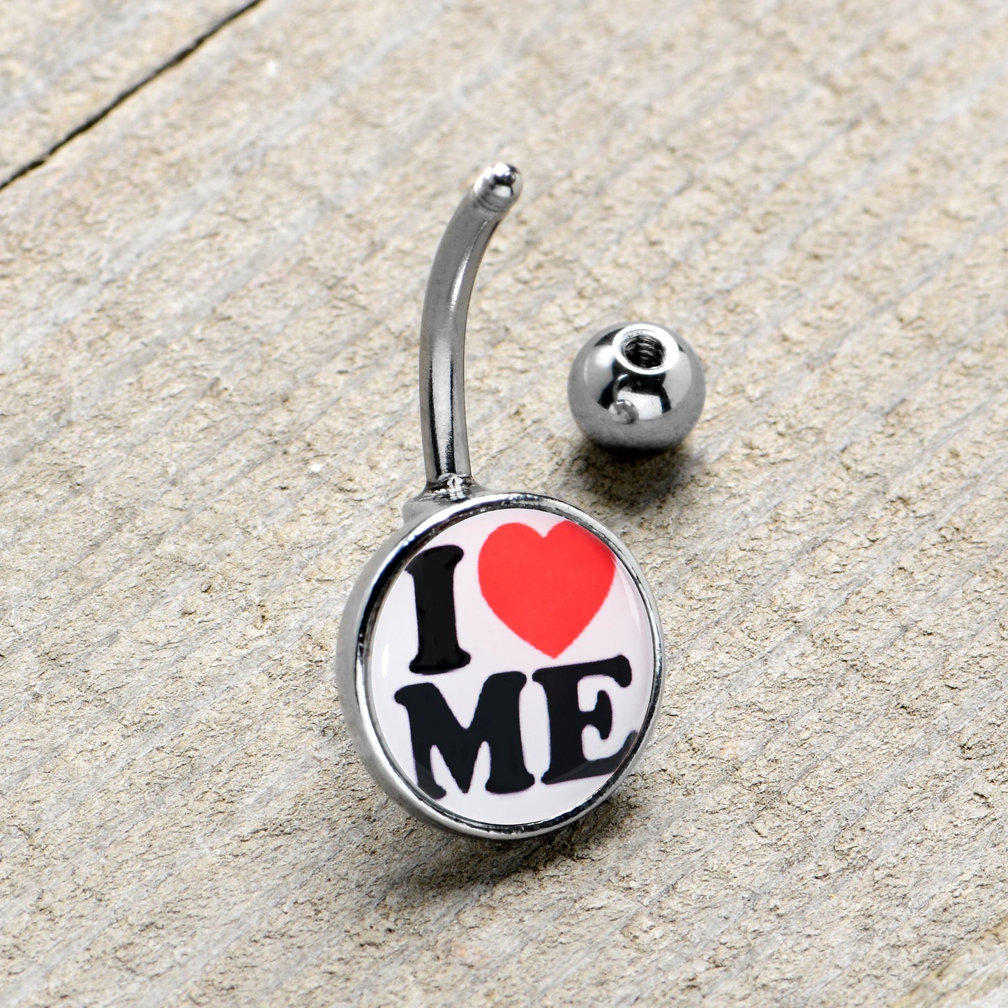 I Love Me Belly Ring by Onyx O
