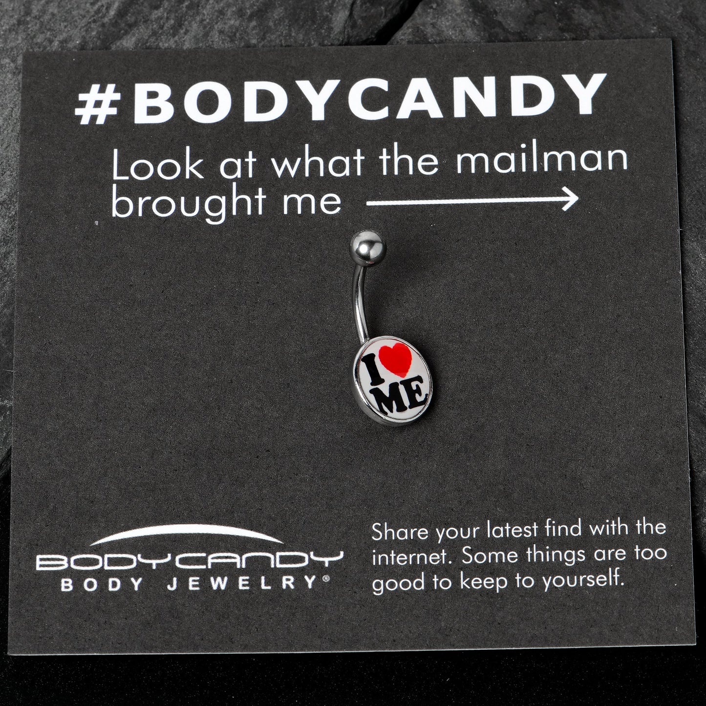 I Love Me Belly Ring by Onyx O