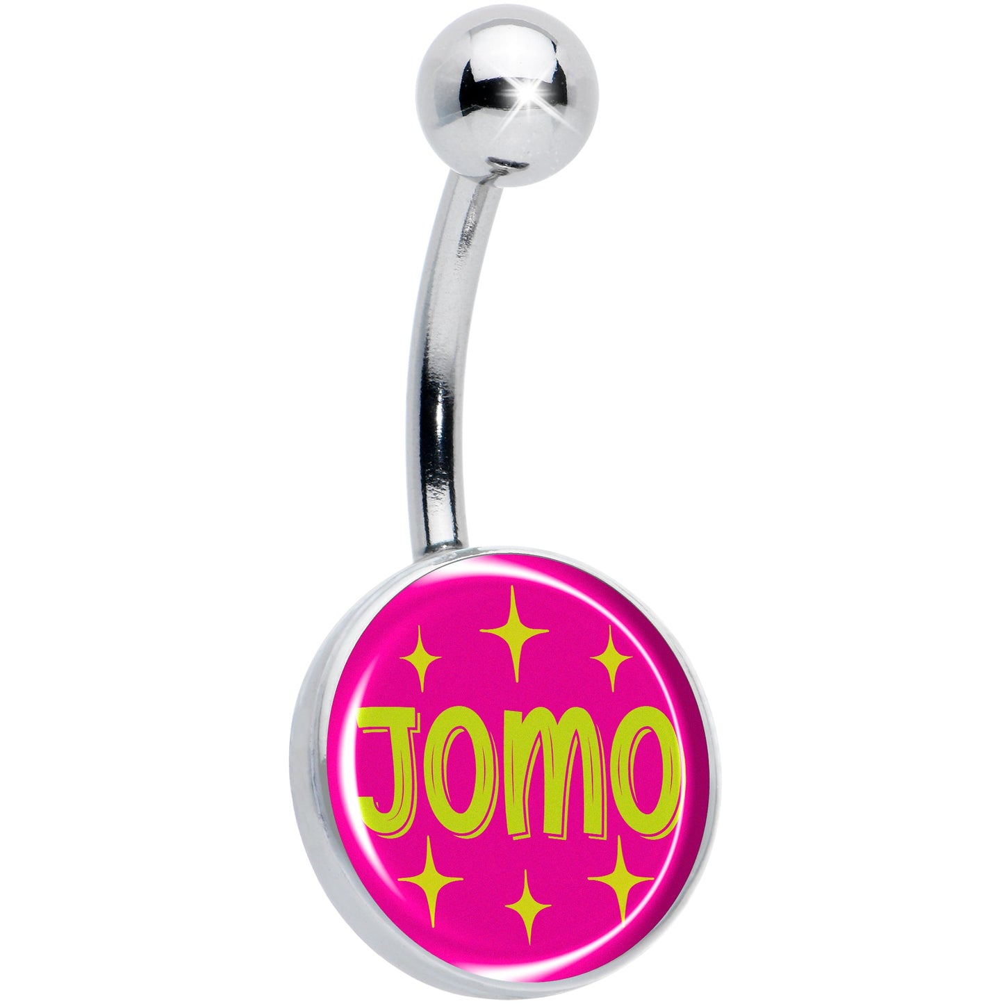 Pink JOMO Belly Ring by Onyx O