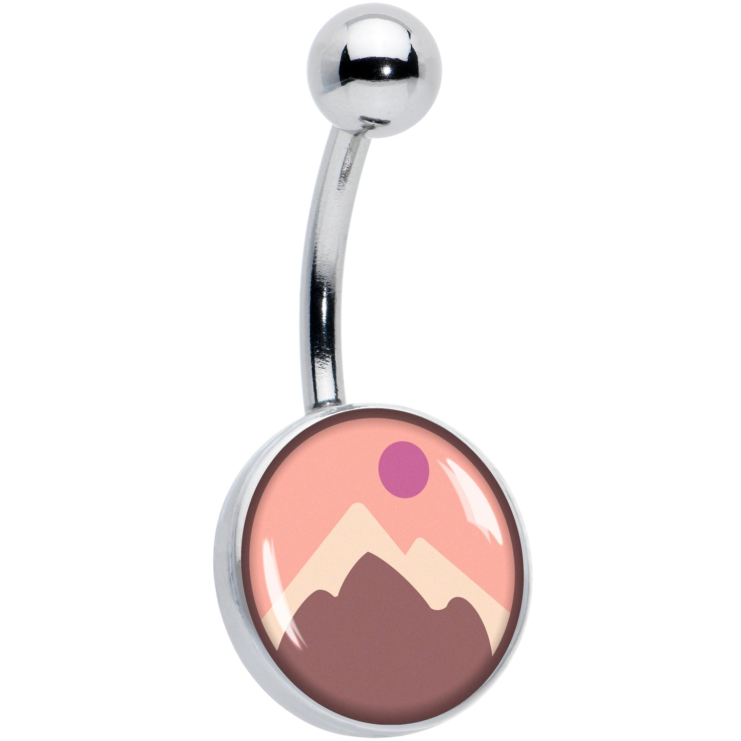 Mountain Sunrise Belly Ring by Onyx O