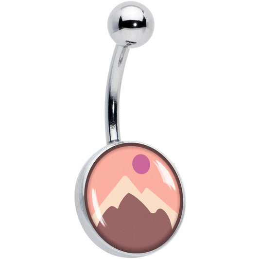 Mountain Sunrise Belly Ring by Onyx O