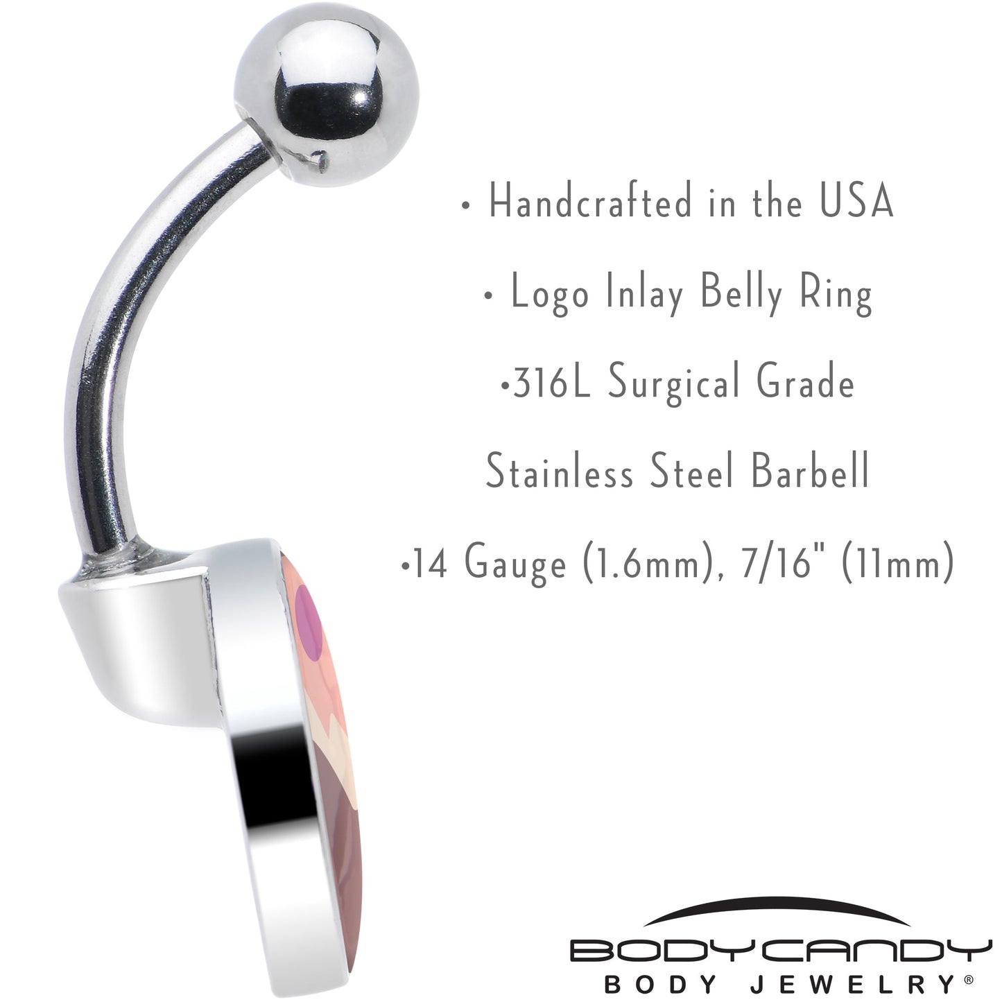 Mountain Sunrise Belly Ring by Onyx O