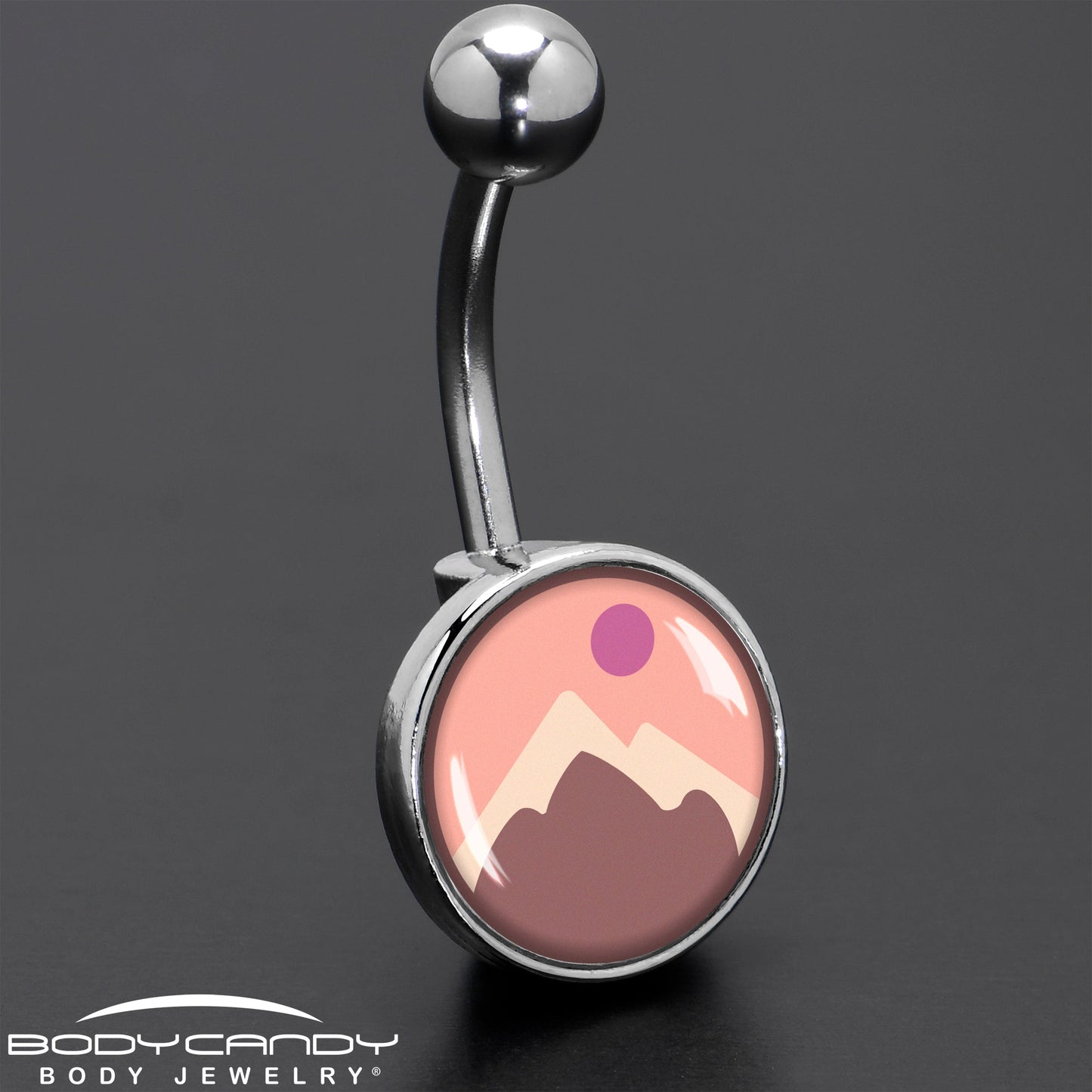 Mountain Sunrise Belly Ring by Onyx O