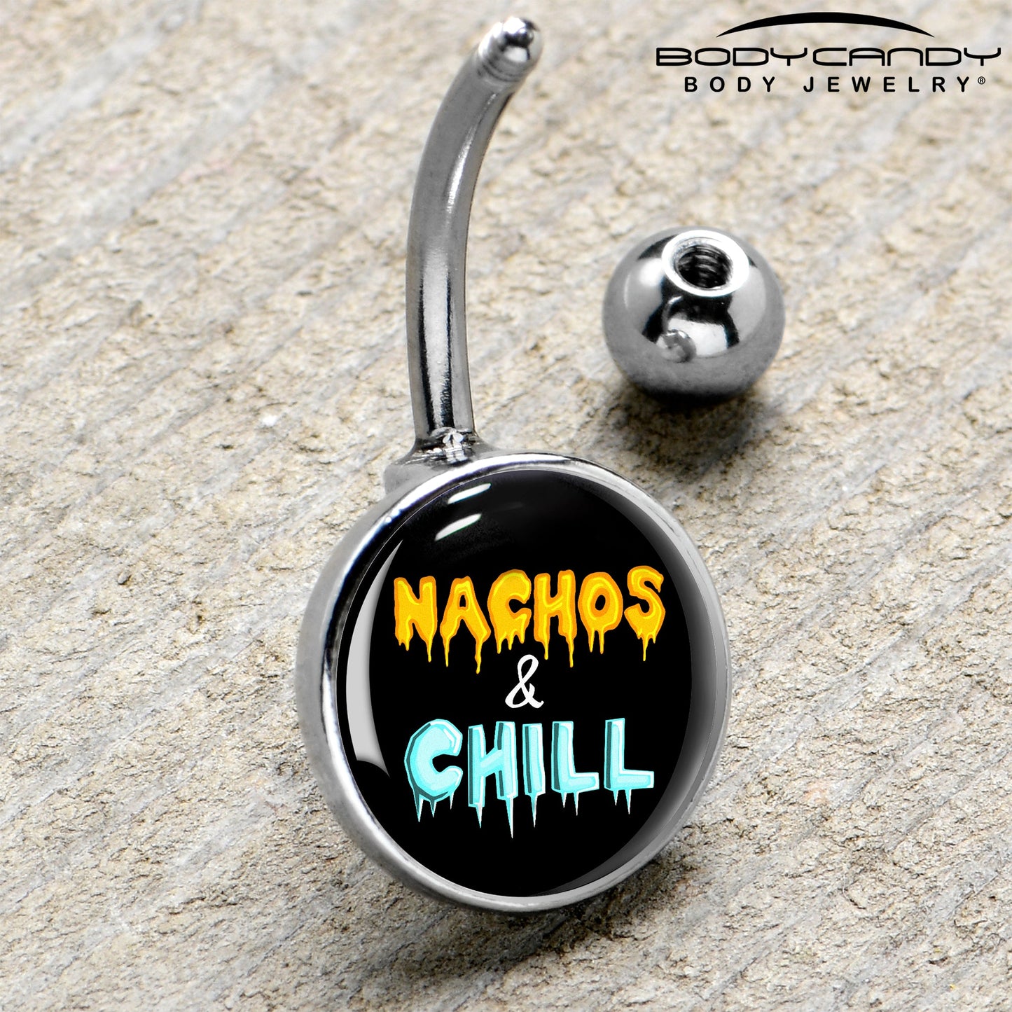 Nachos and Chill Belly Ring by Onyx O