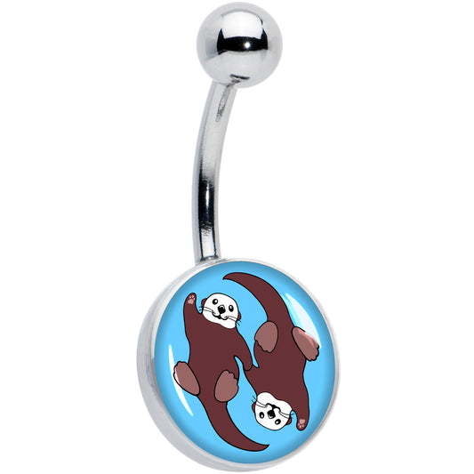 Oh My Otters Animal Belly Ring by Onyx O