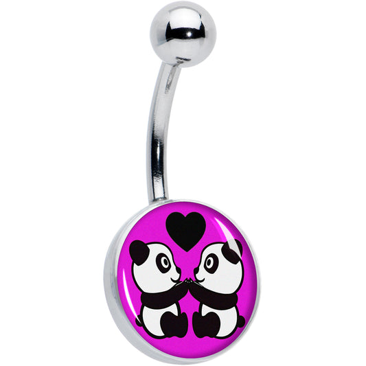 Panda Love Belly Ring by Onyx O
