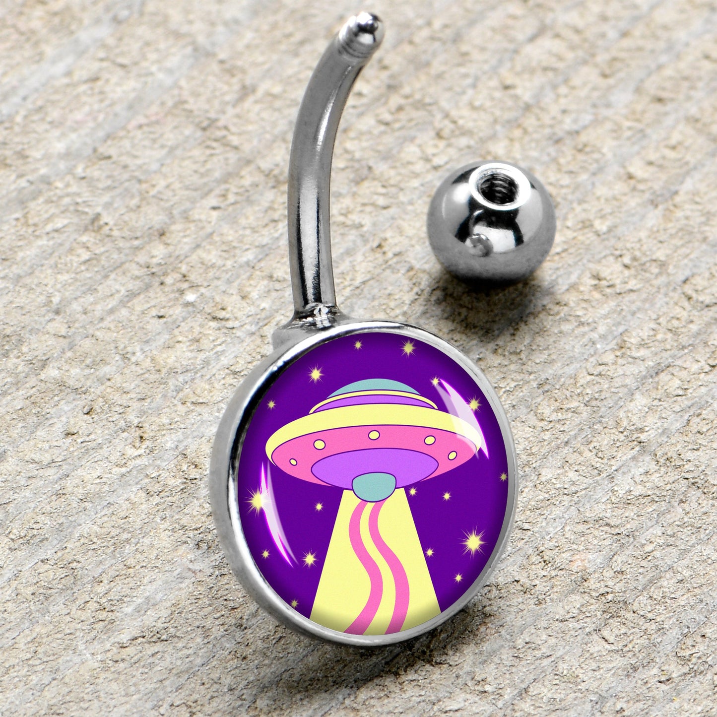 Style Space Invasion UFO Belly Ring by Onyx O