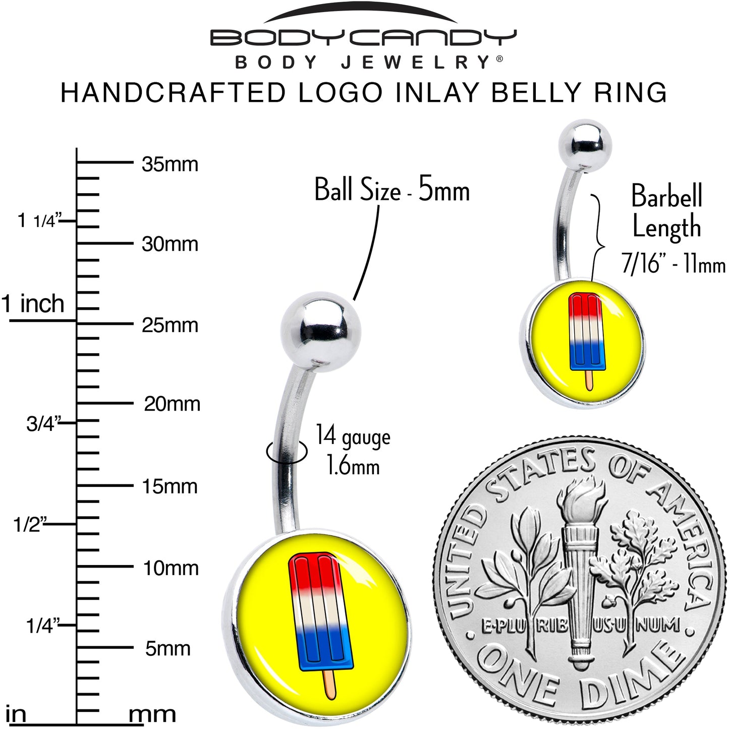 Popsicle Treat Belly Ring by Onyx O