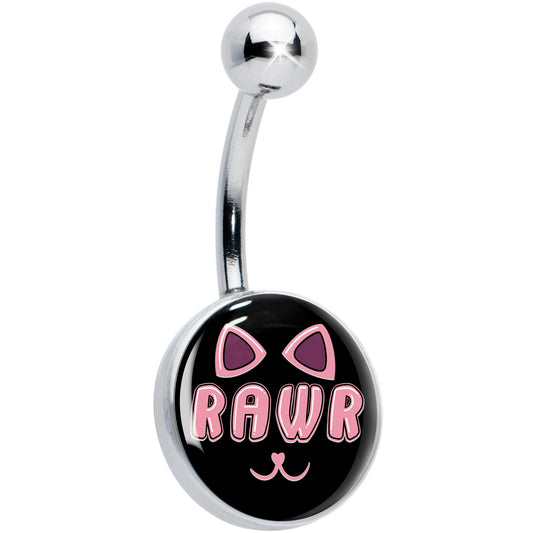 RAWR Kitty Cat Belly Ring by Onyx O
