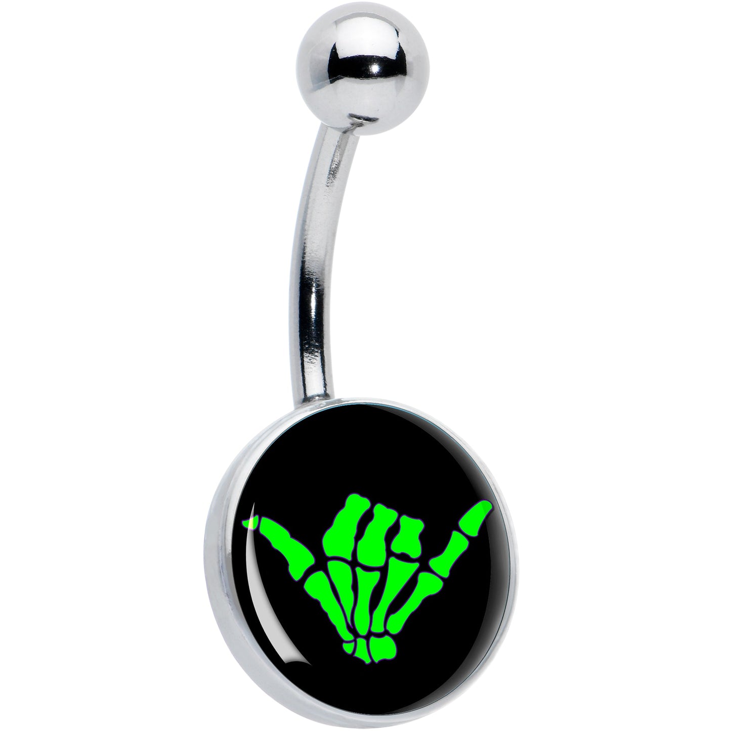 Shaka Hand Belly Ring by Onyx O