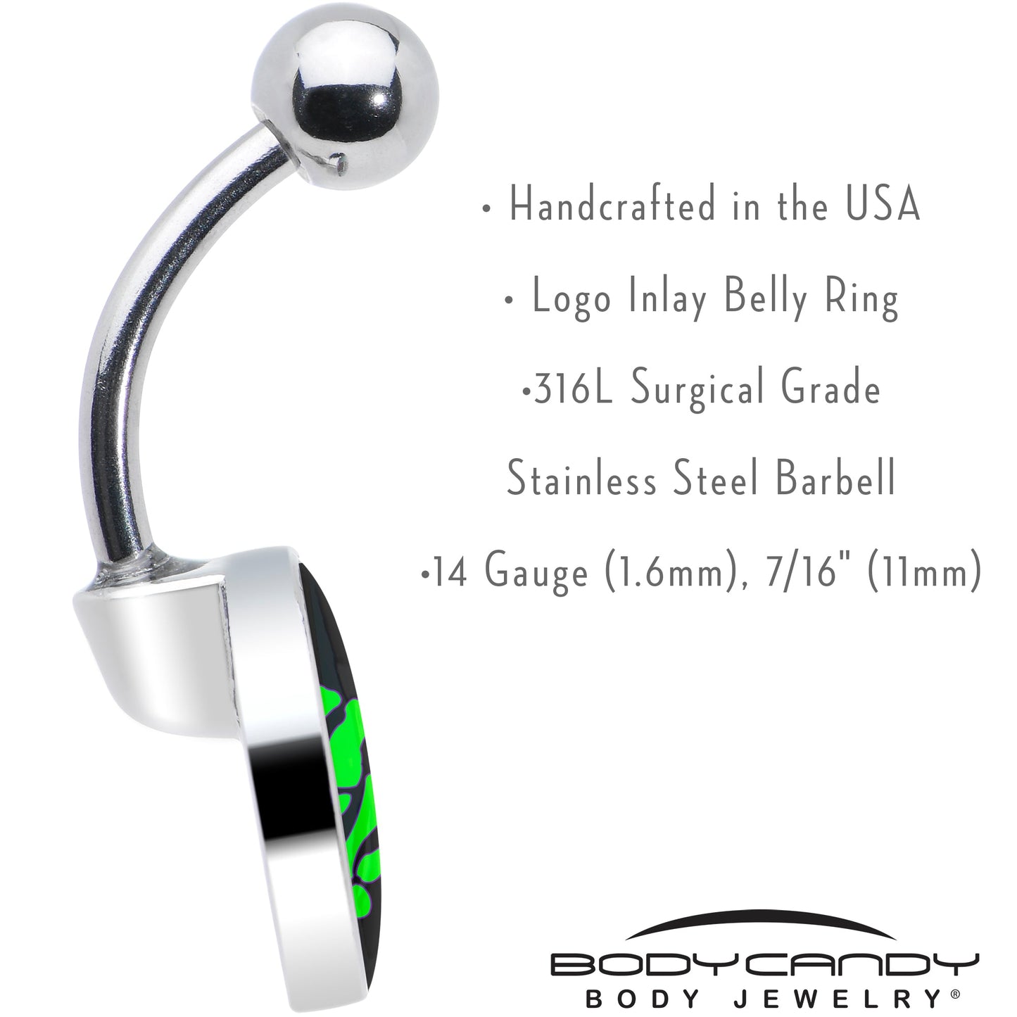 Shaka Hand Belly Ring by Onyx O