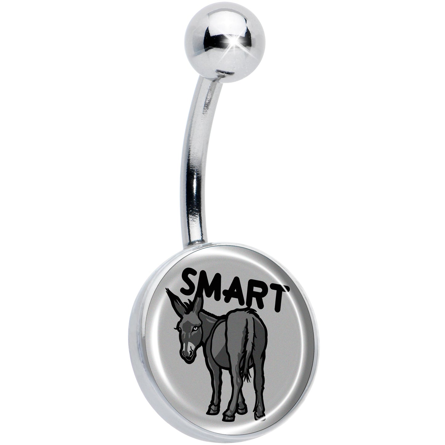 Donkey Smart Ass Belly Ring by Onyx O