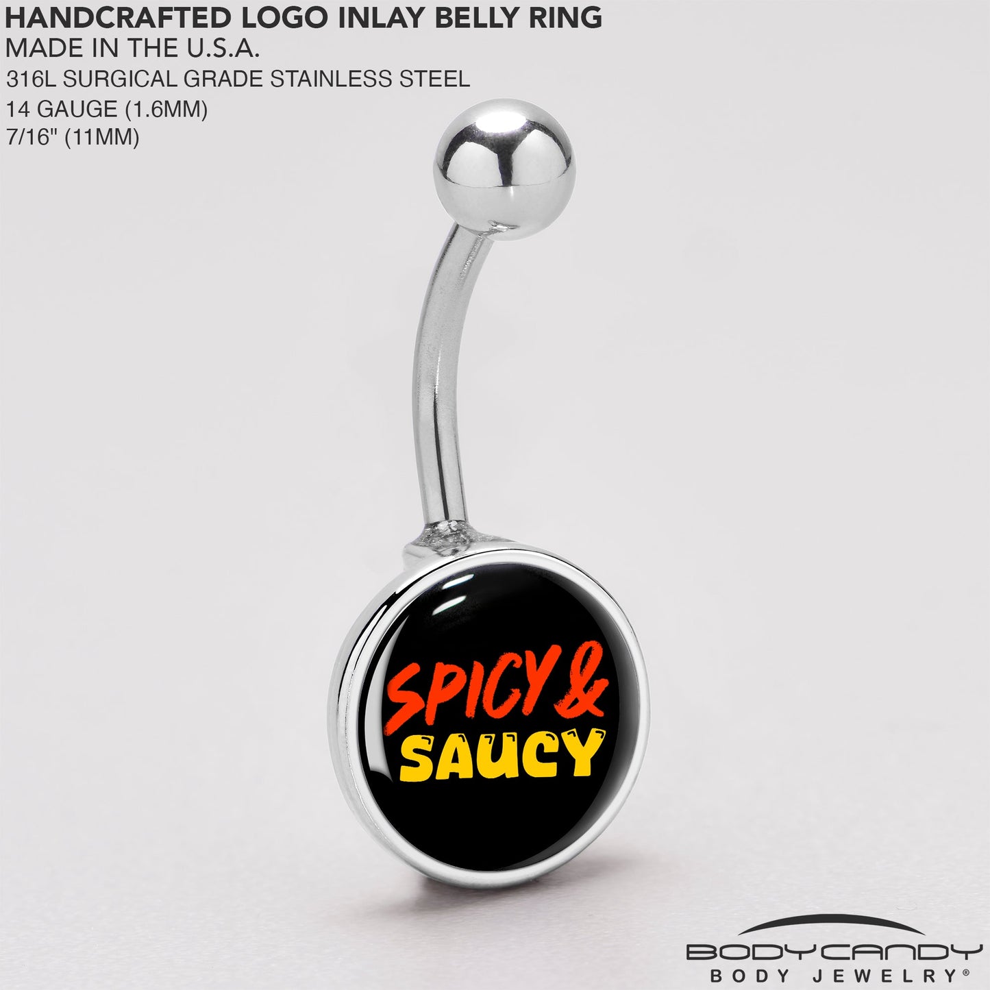 Spicy and Saucy Belly Ring by Onyx O