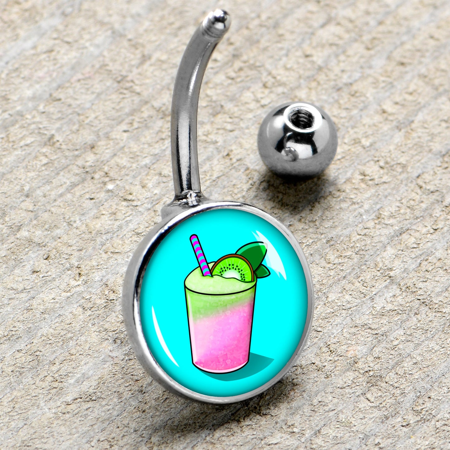 Summer Drink Belly Ring by Onyx O