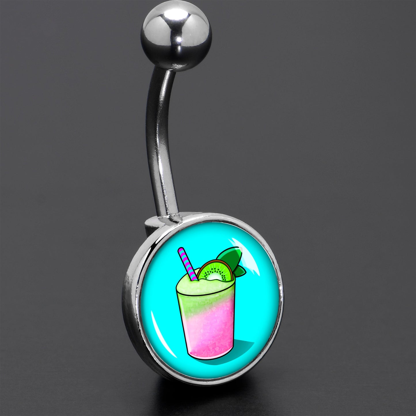 Summer Drink Belly Ring by Onyx O