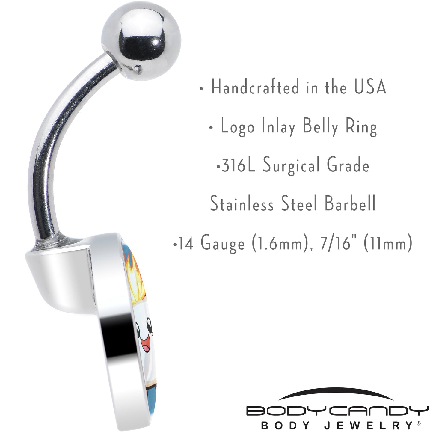 Burning Marshmallow Belly Ring by Onyx O