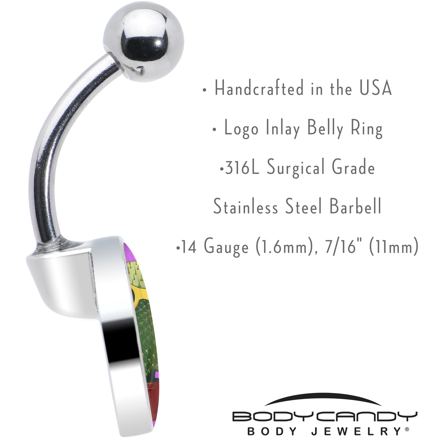 Sunflower Cactus Belly Ring by Onyx O