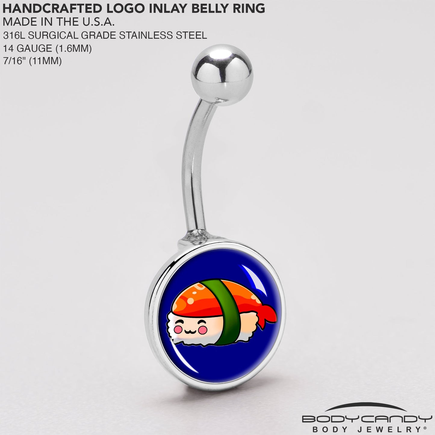 Sushi Belly Ring by Onyx O