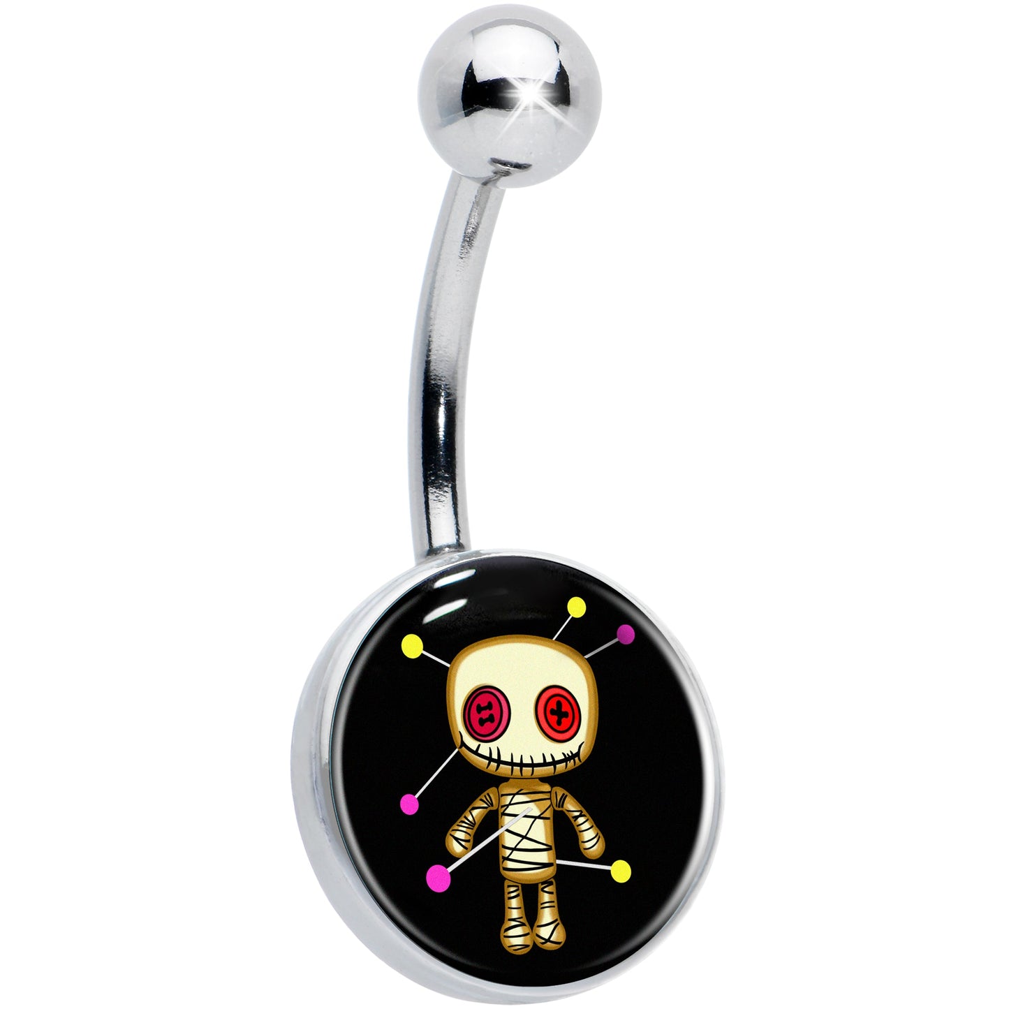 Voodoo Doll Belly Ring by Onyx O