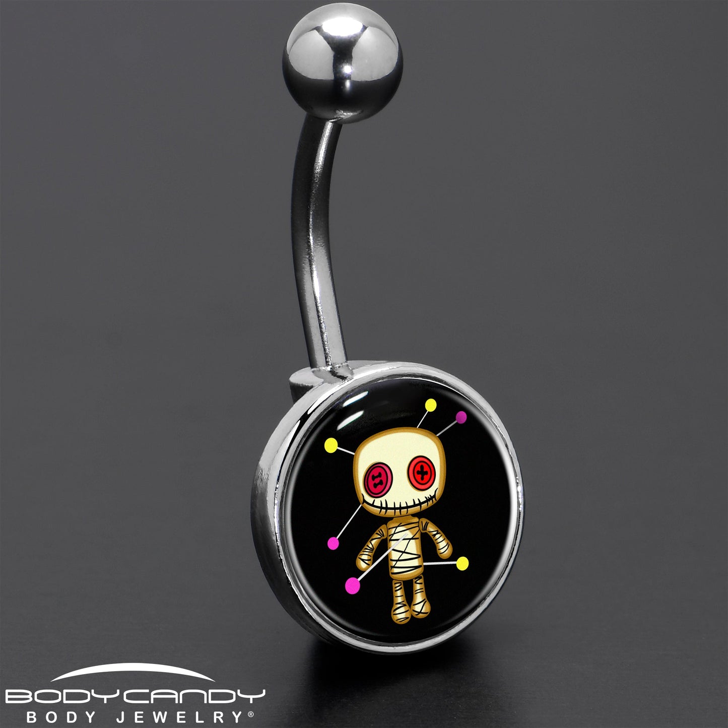 Voodoo Doll Belly Ring by Onyx O