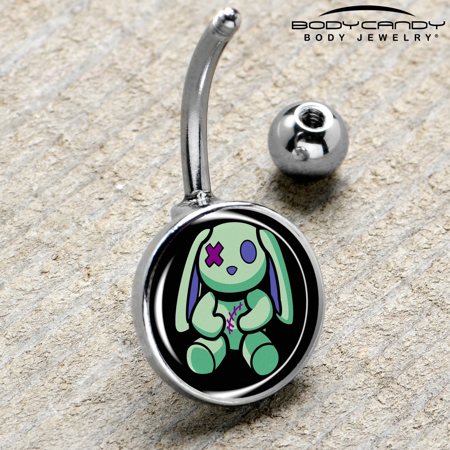 Zombie Bunny Belly Ring by Onyx O
