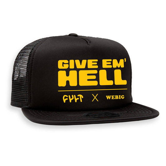WEBIG X CULT GIVE EM' HELL TRUCKER HAT