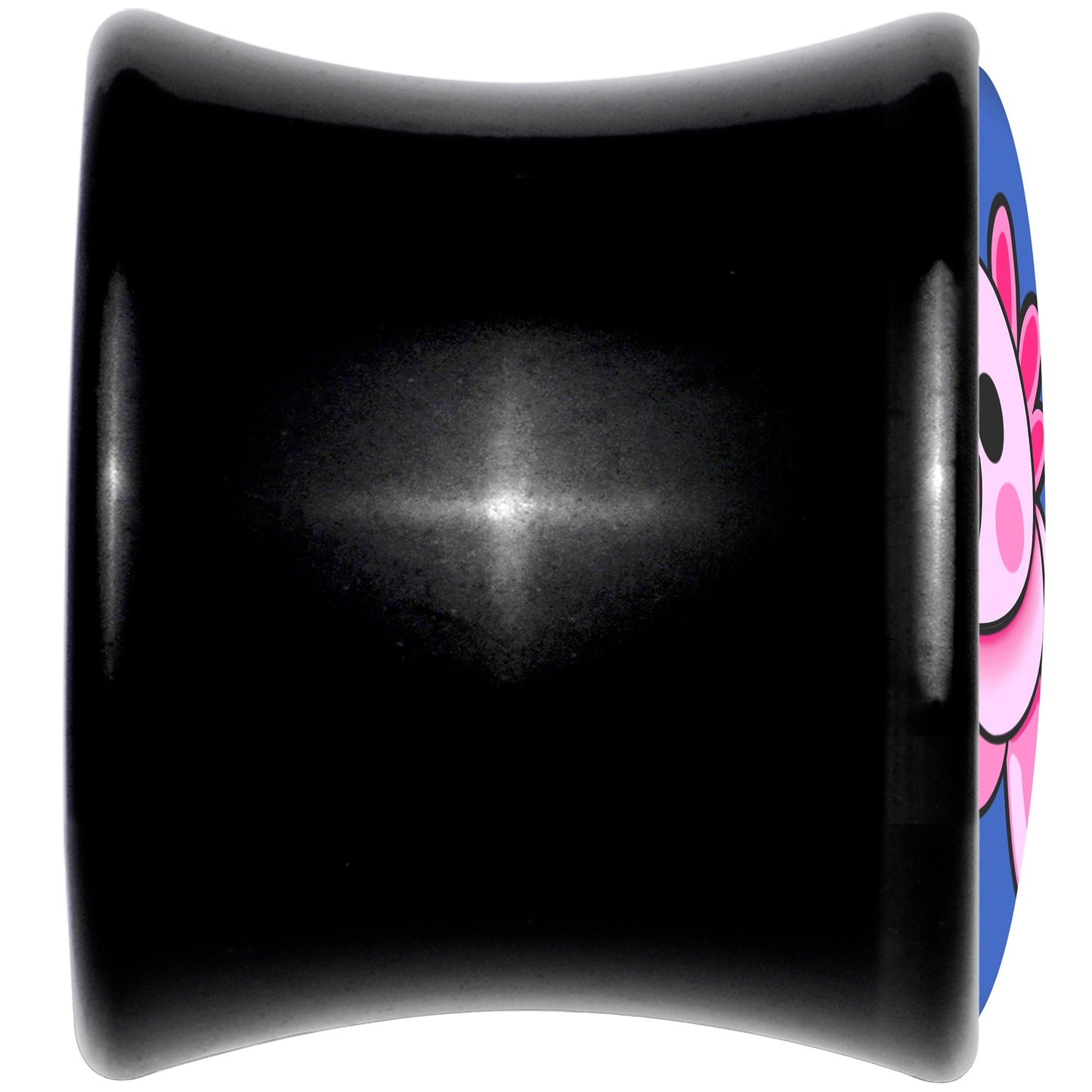 Adorable Axolotl Black Acrylic Saddle Plug Set by Onyx O