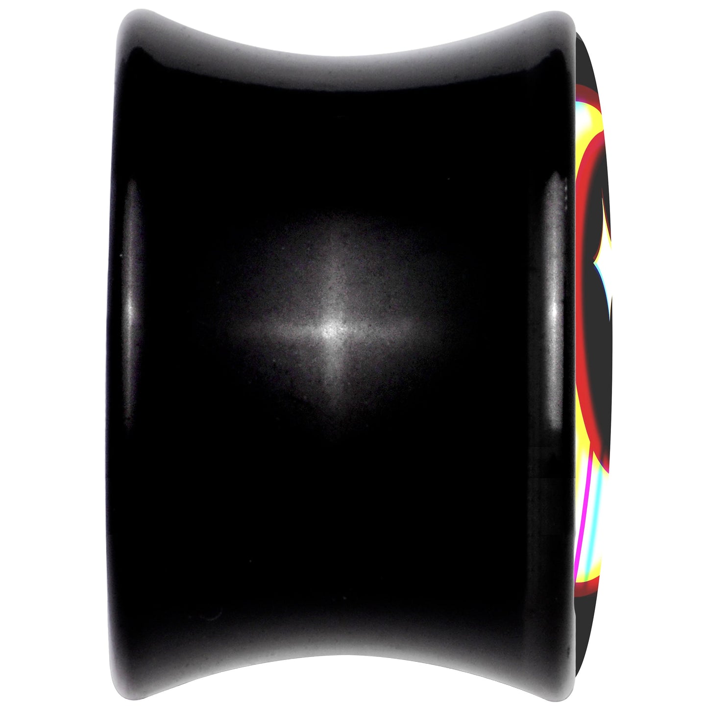 0G Chromatic Moon Black Acrylic Saddle Plug Set by Onyx O
