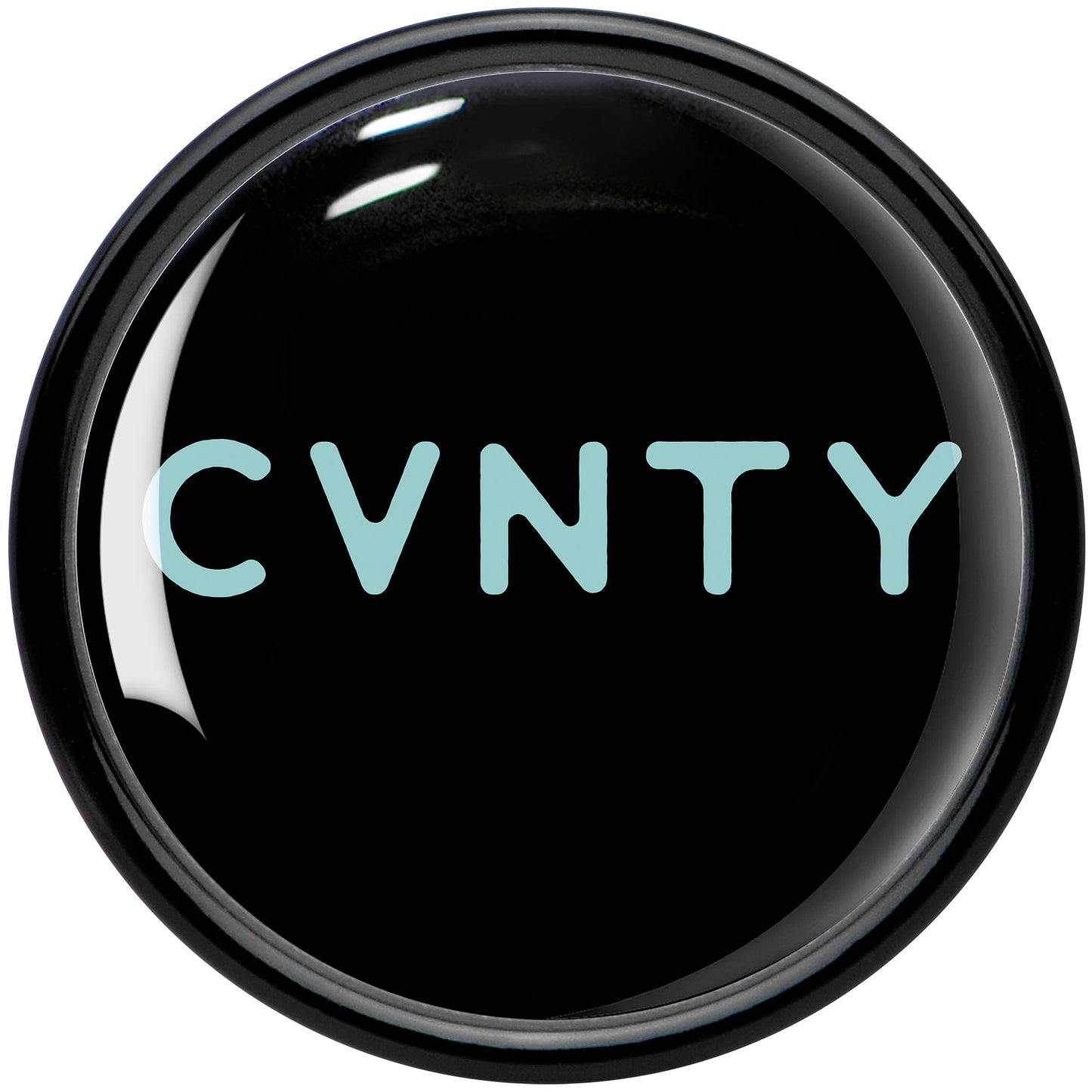 0G Phrase Logo CVNTY Black Acrylic Saddle Plug Set by Onyx O