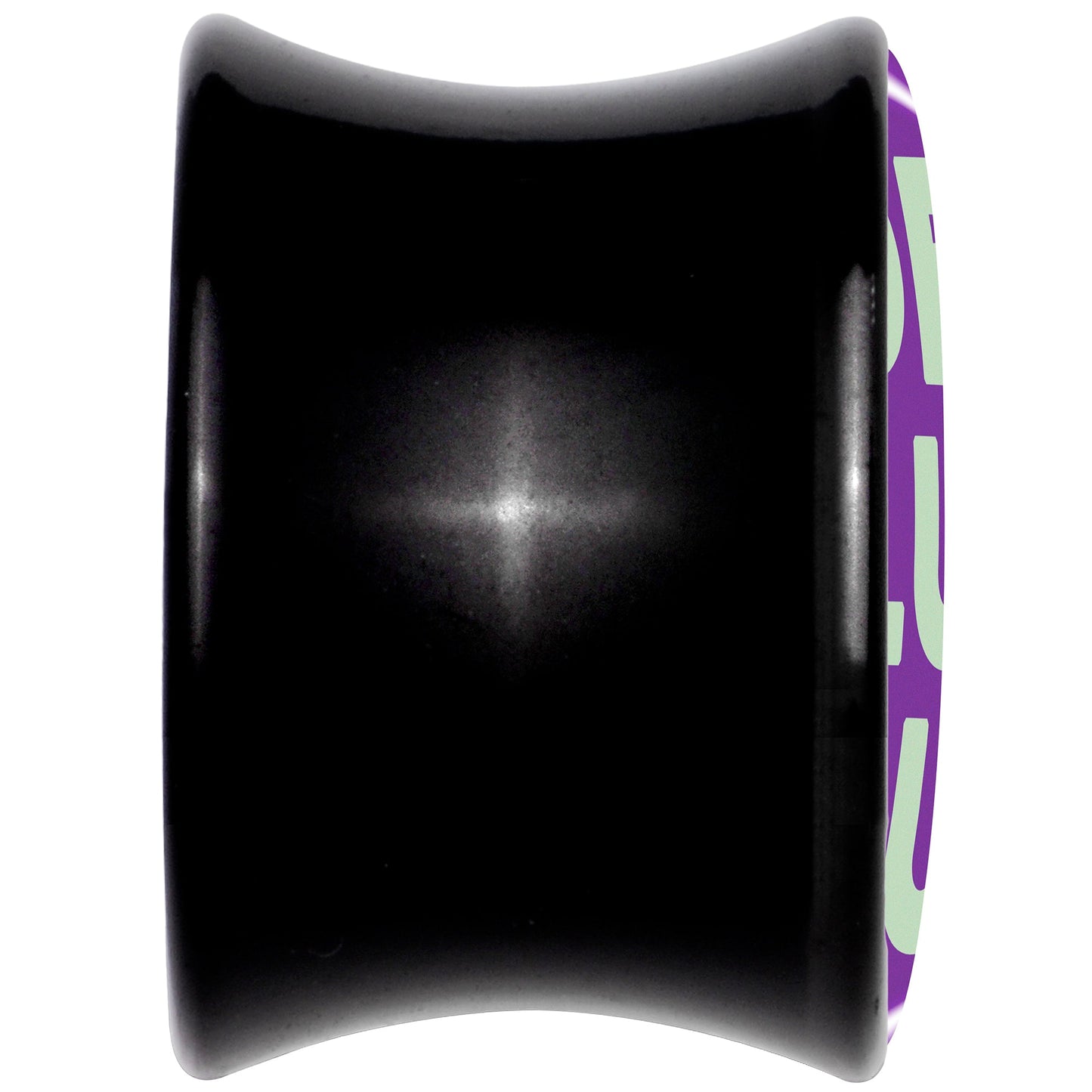 Word DELULU Black Acrylic Saddle Plug Set by Onyx O